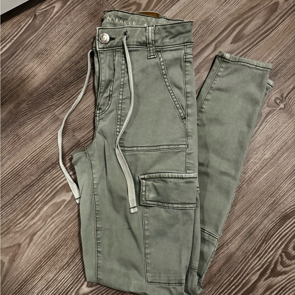 American Eagle Outfitters Men's Olive Cargo Pants